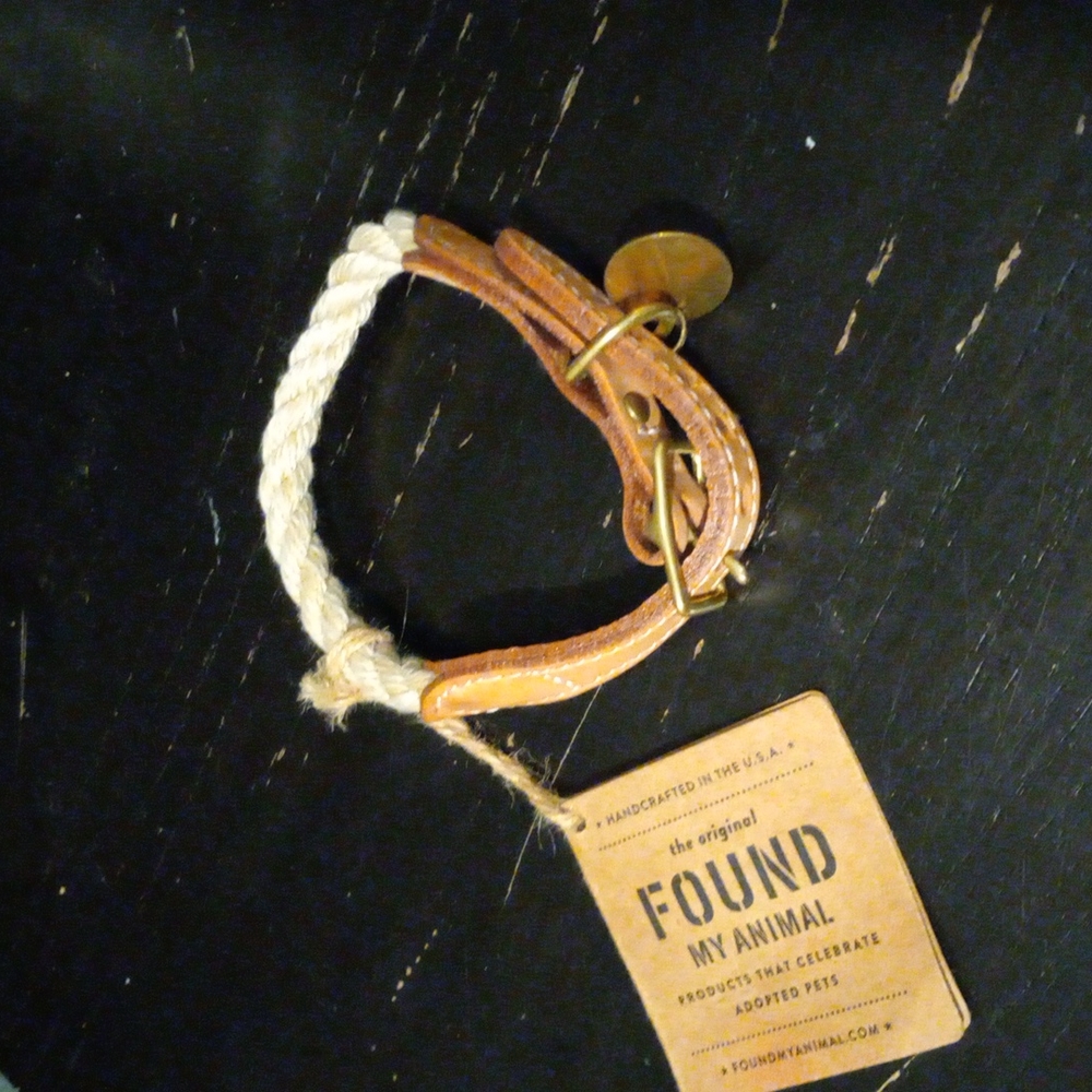 Small Rope and Leather collar